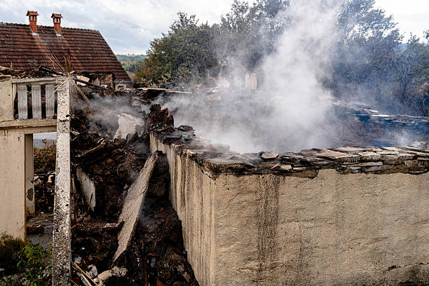 Professional Fire Damage Removal technician working in Aurora, MN